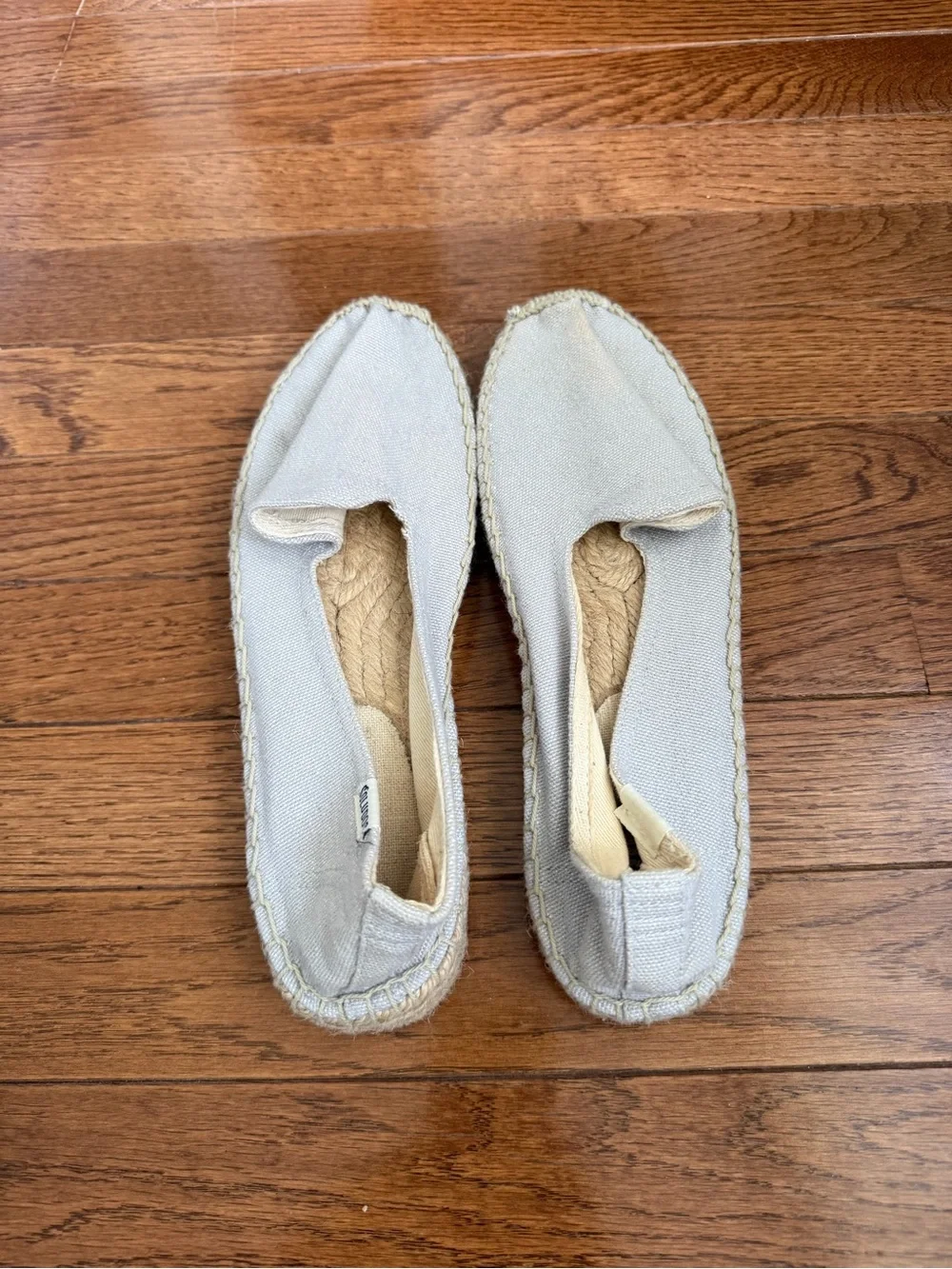 Soludos Women's Light Beige Canvas Espadrille Flats
